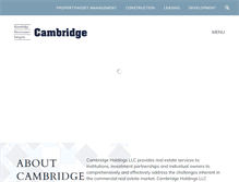 Tablet Screenshot of cambridgeus.com